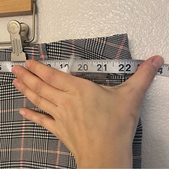 Lane Bryant Slim Capri 4-Season Pant black glen plaid stretch crop trousers 22 - Picture 12 of 12